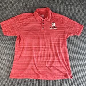 NC State Wolfpack Shirt‎ Mens XL Red Polo NCAA College Football Knights Apparel